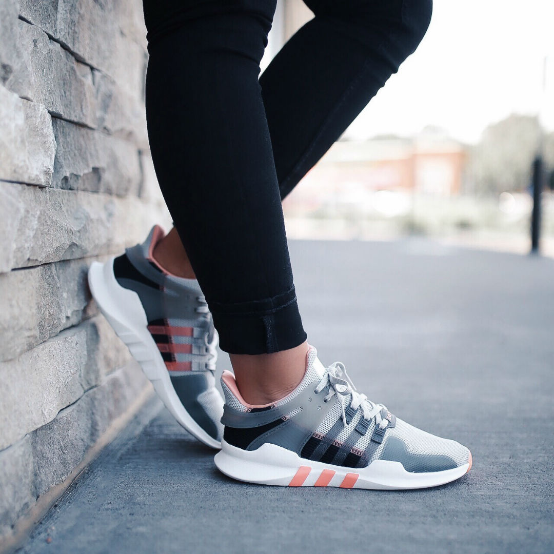 Gray Adidas Original Trefoil Hoodie and Adidas EQT Support Adv Sneaker