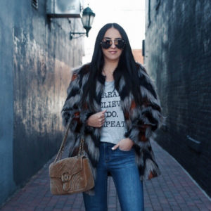 Blogger Sarah Lindner of The House of Sequins wearing Sofía Jeans by Sofía Vergara at Walmart