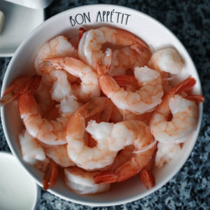 Blogger, Sarah Lindner of The House Of Sequins shares a healthy shrimp scampi recipe