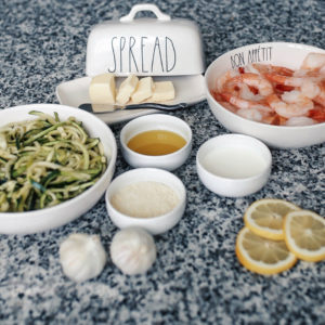 Blogger, Sarah Lindner of The House Of Sequins shares a healthy shrimp scampi recipe