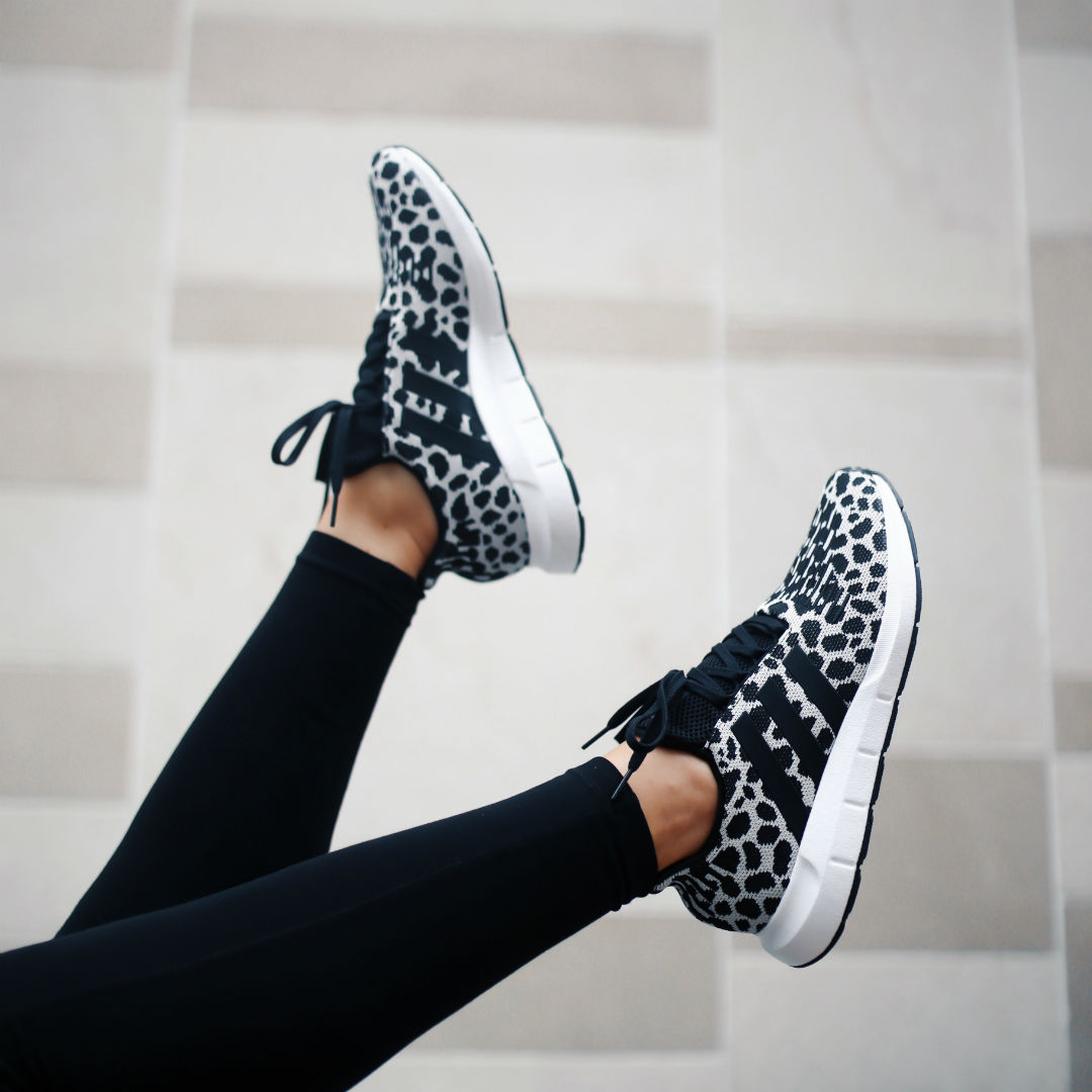 black leopard sneakers