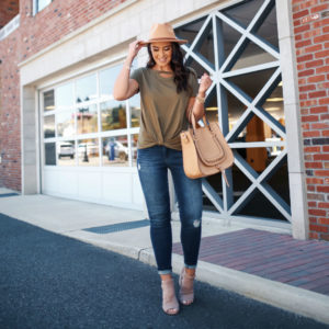 Blogger, Sarah Lindner of The House Of Sequins wearing Wit & Wisdom