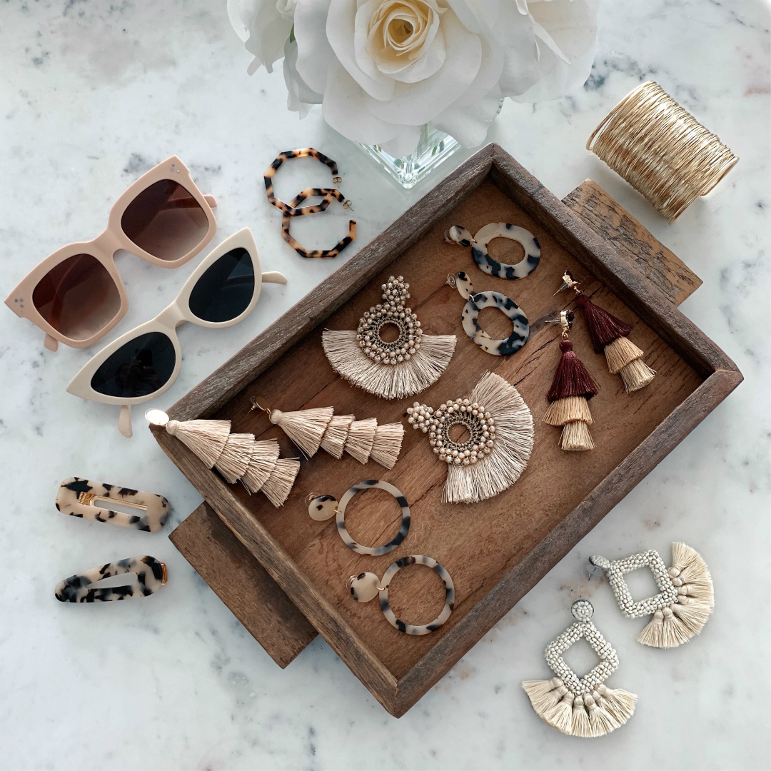 Blogger Sarah Lindner of The House of Sequins rounding up amazon prime jewelry and accessories under $15 