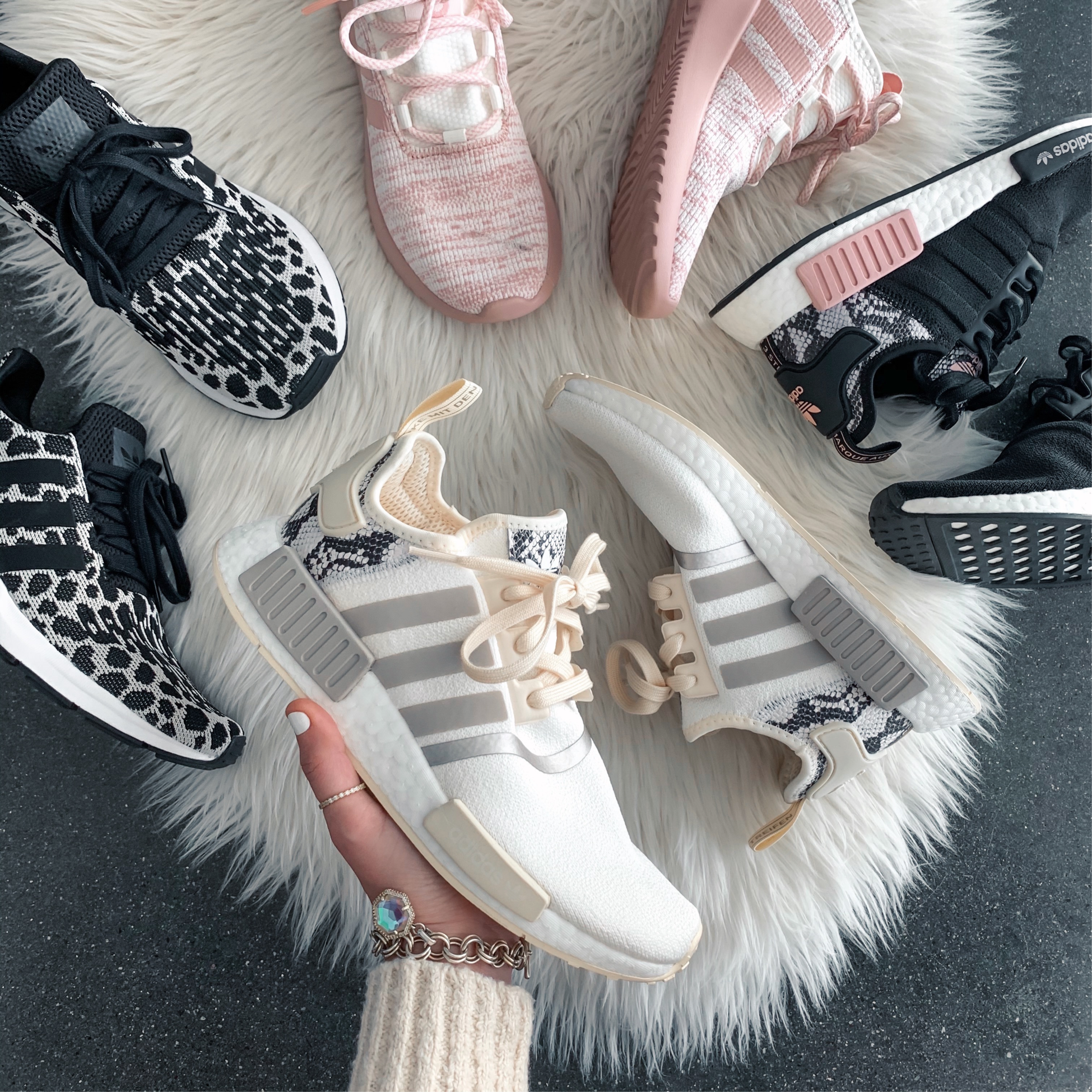 Blogger Sarah Lindner of the House of Sequins rounding up favorite Adidas sneakers.