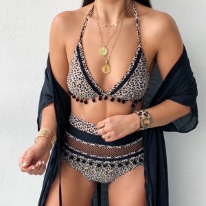 Blogger Sarah Lindner of The House of Sequins wearing swimsuits from Amazon.