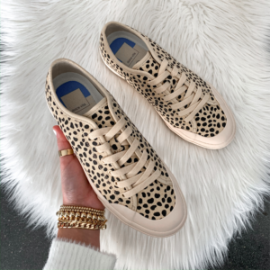 Blogger Sarah Lindner of The House of Sequins featuring new shoe styles from Dolce Vita.