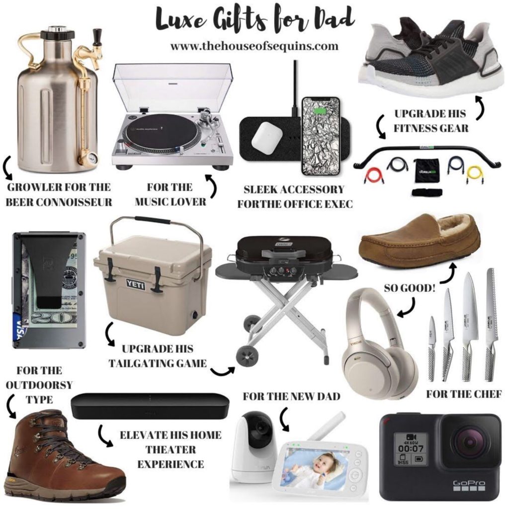 Blogger Sarah Lindner of The House of sequins fathers day gift guide