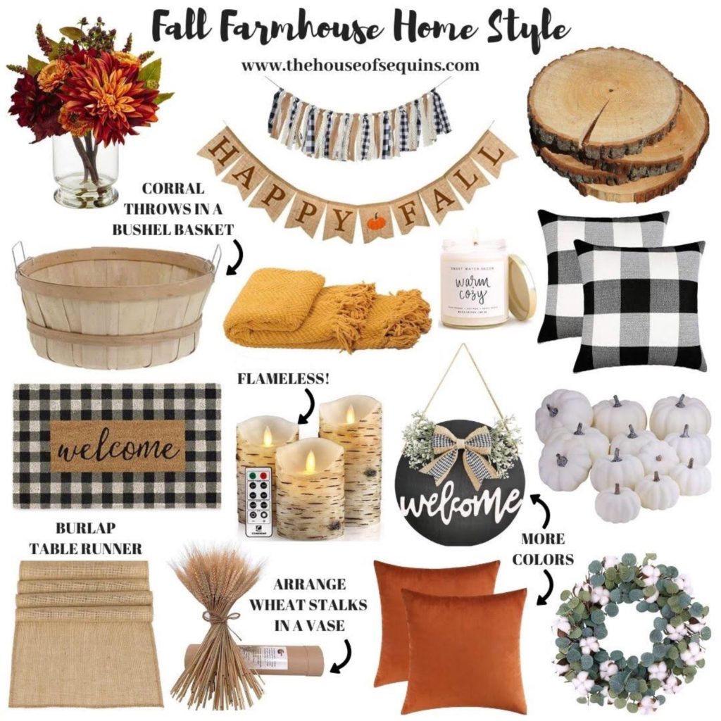 Blogger Sarah Lindner of The House of Sequins Amazon home fall decoration finds