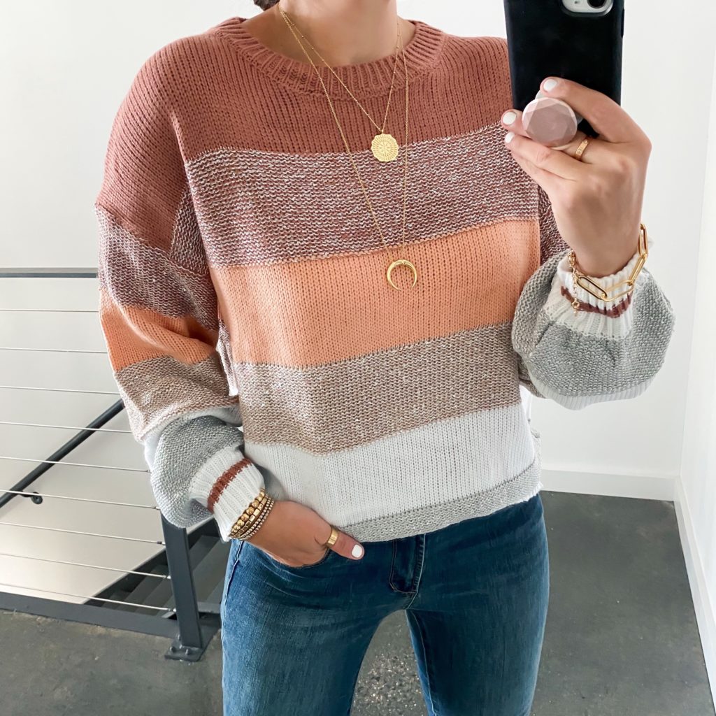 Blogger Sarah Lindner styling fall fashion looks from Amazon.