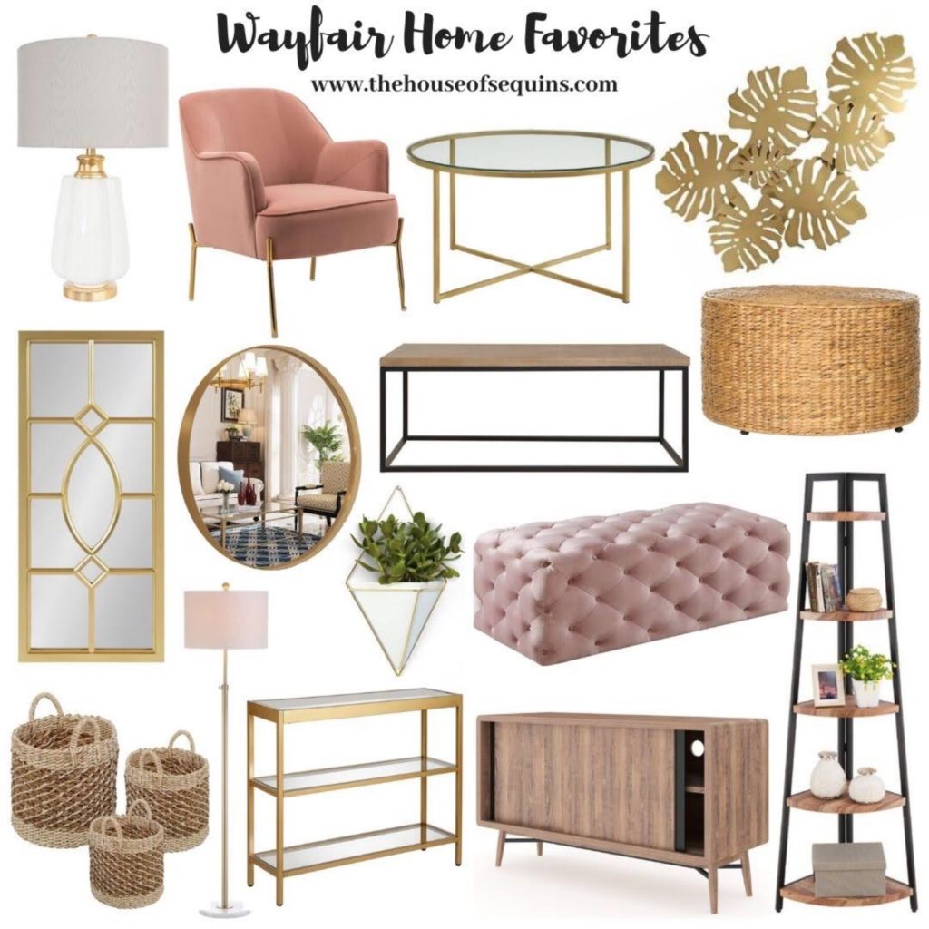 Blogger Sarah Lindner of The House of Sequins Wayfair home finds