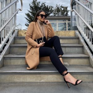 Blogger Sarah Lindner of The House of Sequins styling fall outfits.