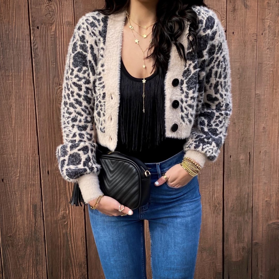 Blogger Sarah Lindner of The House of Sequins styling fall looks from Macy's.
