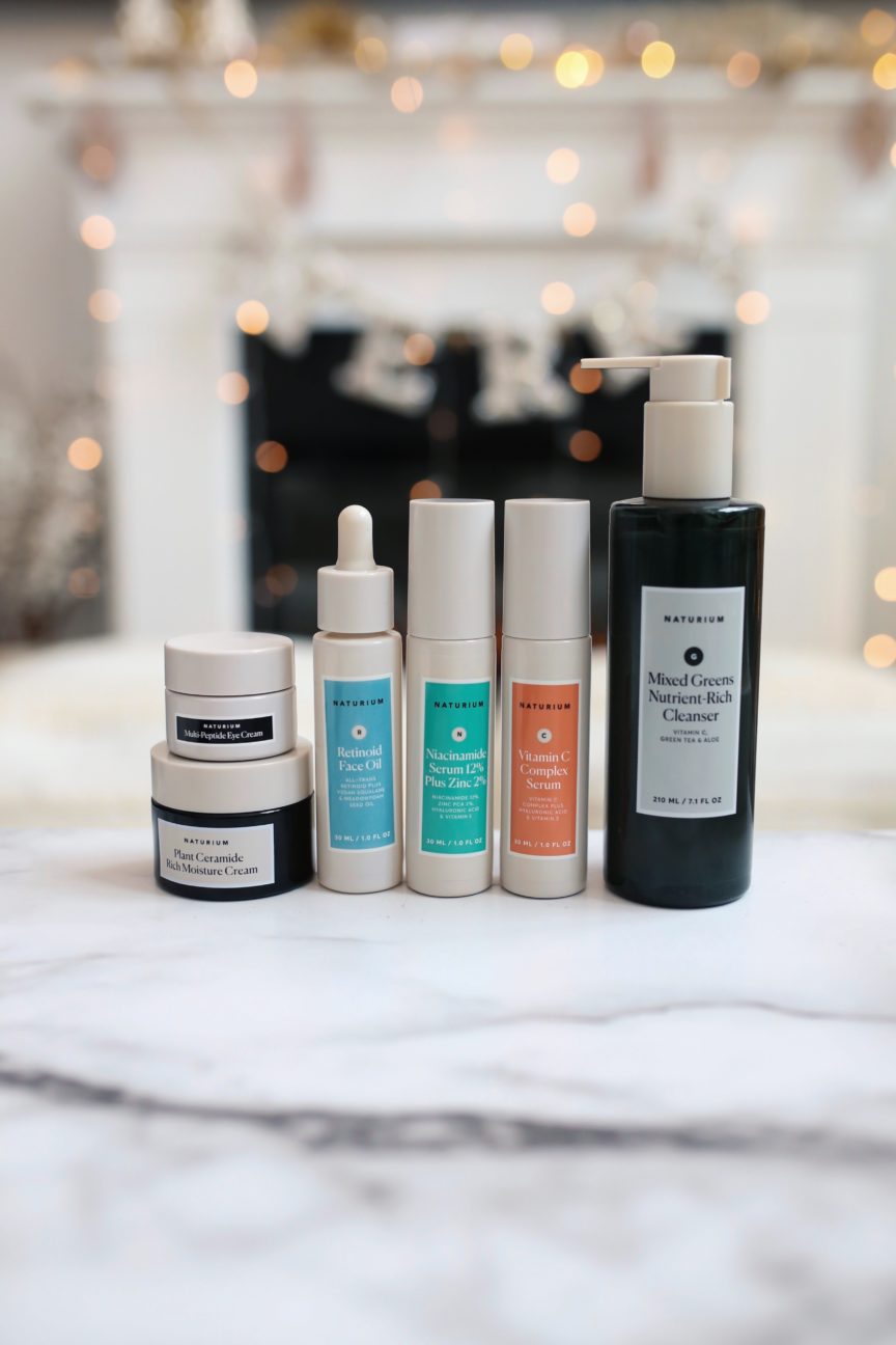 Blogger Sarah Lindner of The House of Sequins reviewing Naturium skincare.