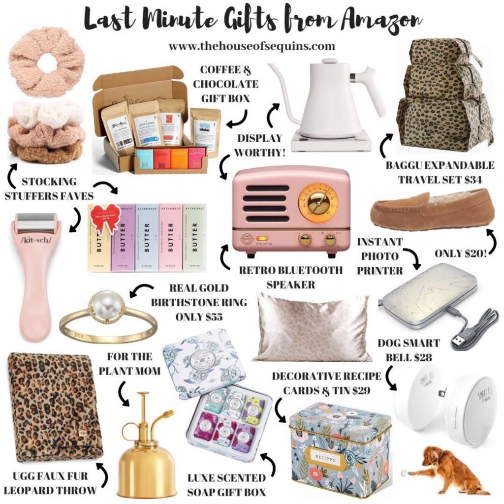 Blogger Sarah Lindner of The house of sequins last minute holiday gifts from amazon