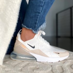 Blogger Sarah Lindner of The House of Sequins sharing a Nike sneaker haul.