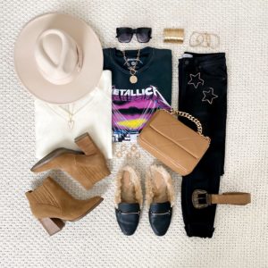 Blogger Sarah Lindner of The House of Sequins styling casual looks from Forever 21.