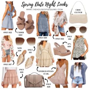 Blogger Sarah Lindner of The House of Sequins spring outfits from amazon