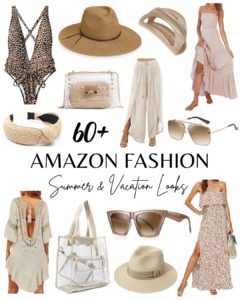 Blogger Sarah Lindner of The House of Sequins sharing Amazon Fashion summer looks and vacation outfits.