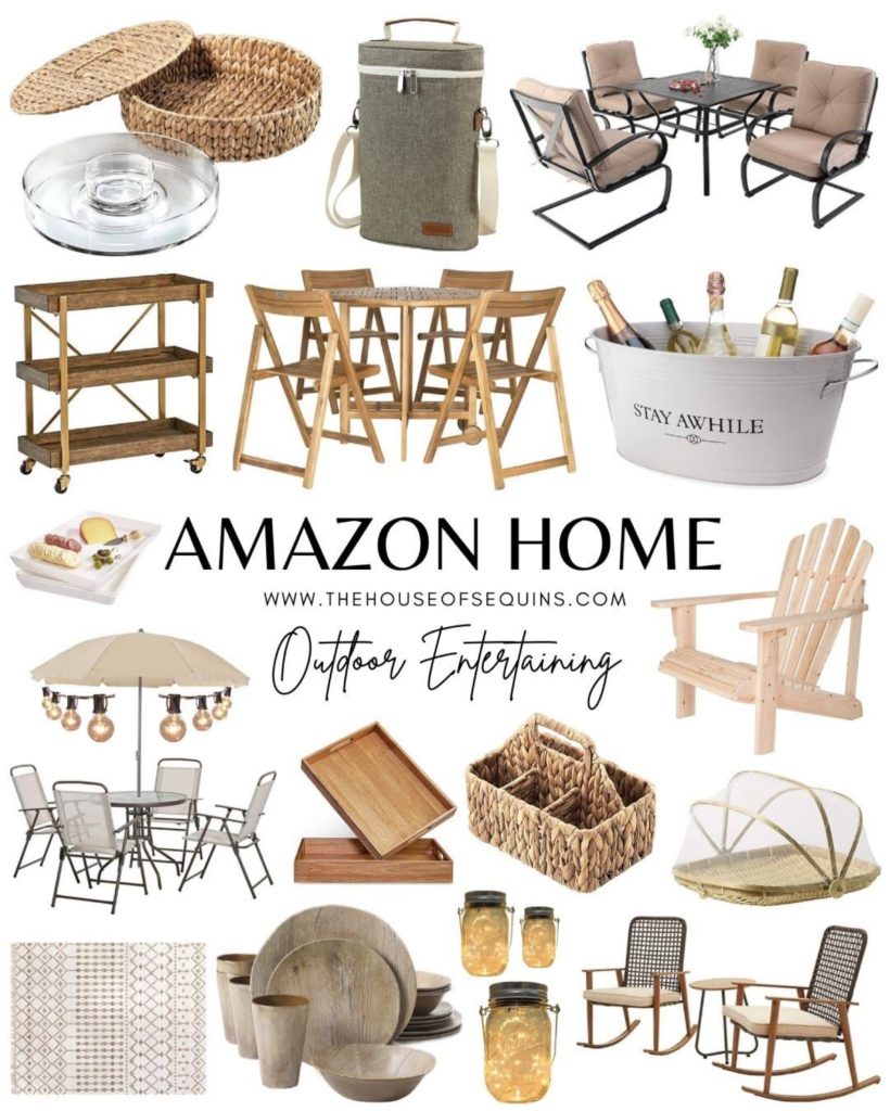 Blogger Sarah Lindner of The House of Sequins amazon home outdoor finds