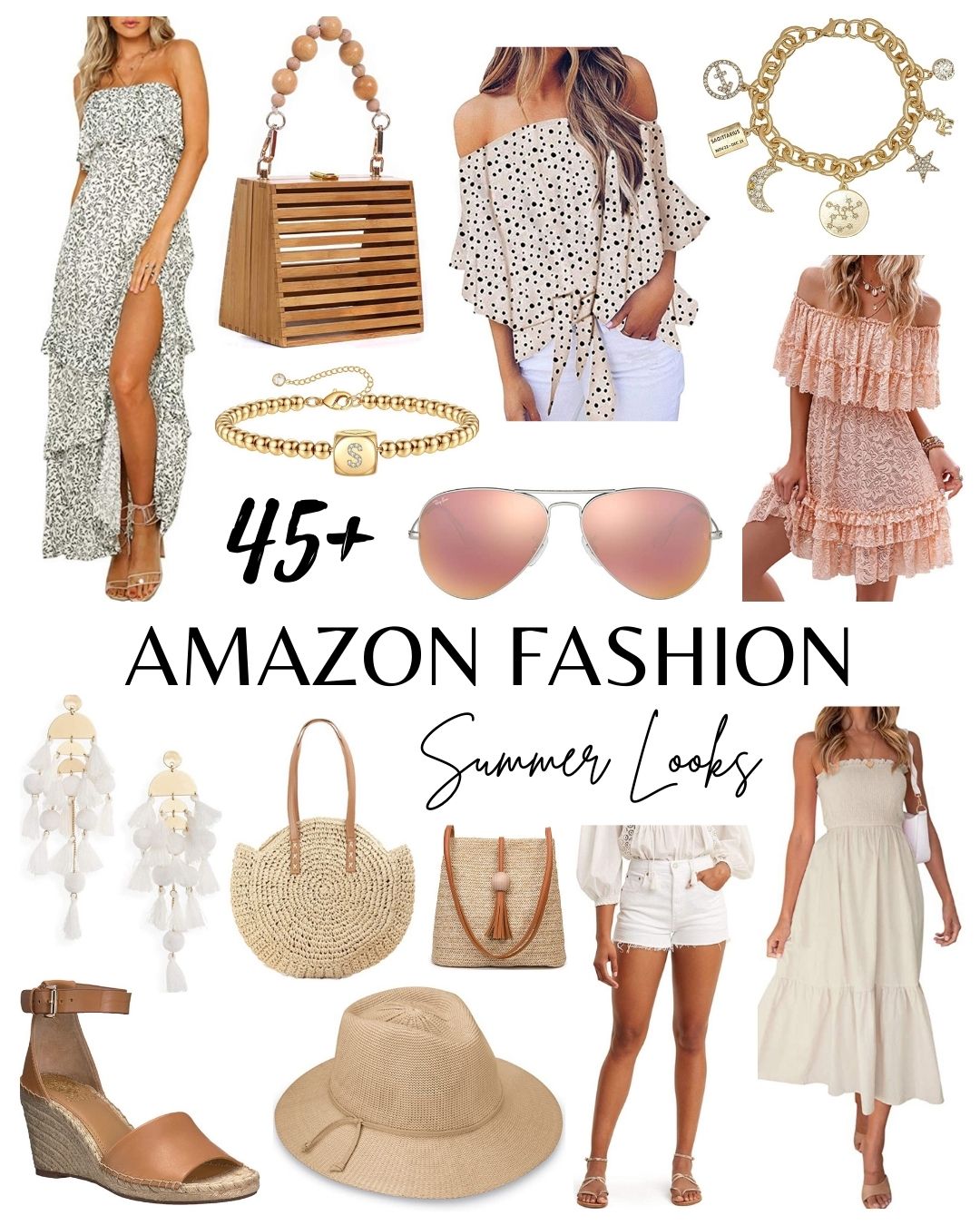Blogger Sarah Lindner of The House of Sequins sharing summer outfit looks.