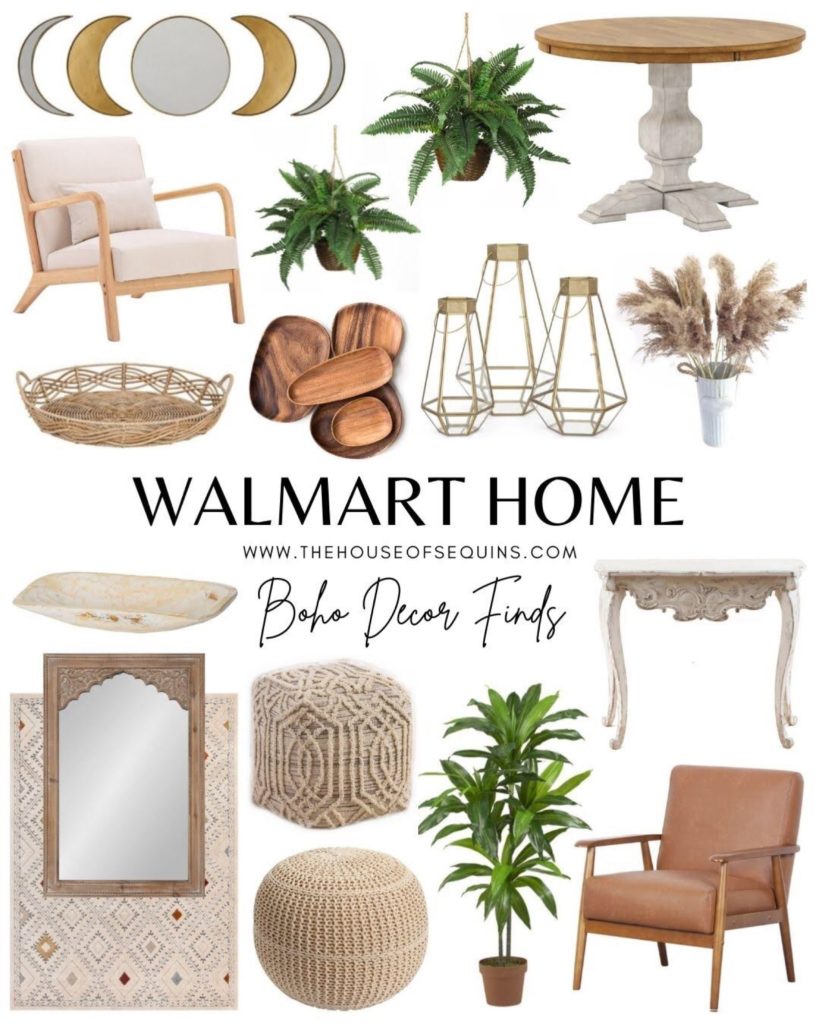 Blogger Sarah Lindner of the house of sequins boho home finds from walmart