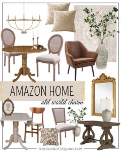 Blogger Sarah Lindner of The House of Sequins sharing cottagecore new arrivals in Amazon Home.