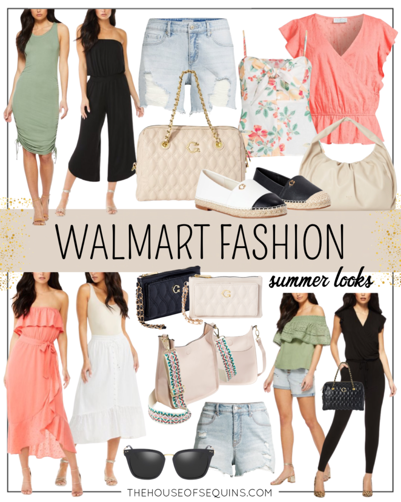 Blogger Sarah Lindner of The House of Sequins sharing Walmart Fashion summer looks.