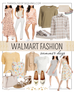 Blogger Sarah Lindner of The House of Sequins sharing Walmart Fashion summer looks.