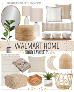 Blogger Sarah Lindner of The House of Sequins sharing Fall decor from Walmart Home.