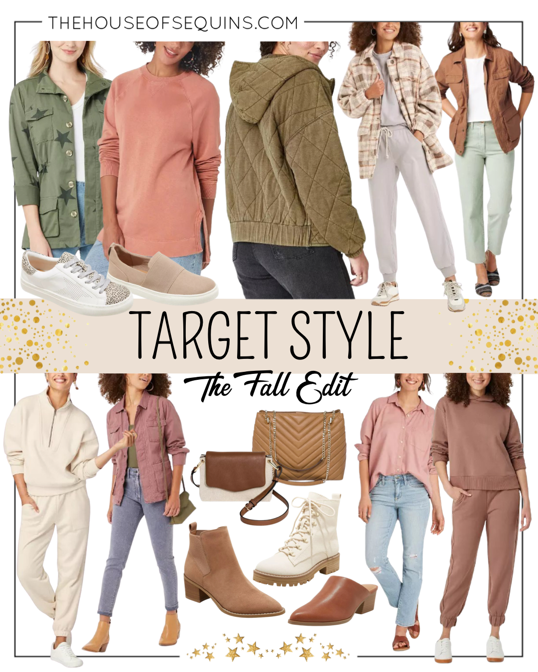 Blogger Sarah Lindner of The House of Sequins sharing Fall looks from Target.
