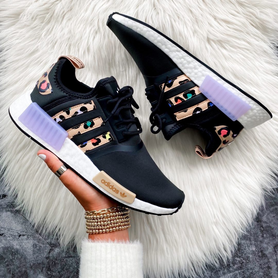 Blogger Sarah Lindner of The HOuse of Sequins sharing new Adidas sneakers.