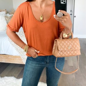 Blogger Sarah Lindner of The House of Sequins styling Amazon Fashion casual fall looks.