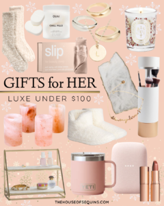 Blogger Sarah Lindner of The House of Sequins sharing 2021 Holiday Gift Guide.