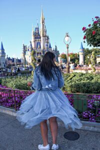 Blogger Sarah Lindner of The House of Sequins styling Disney outfits.