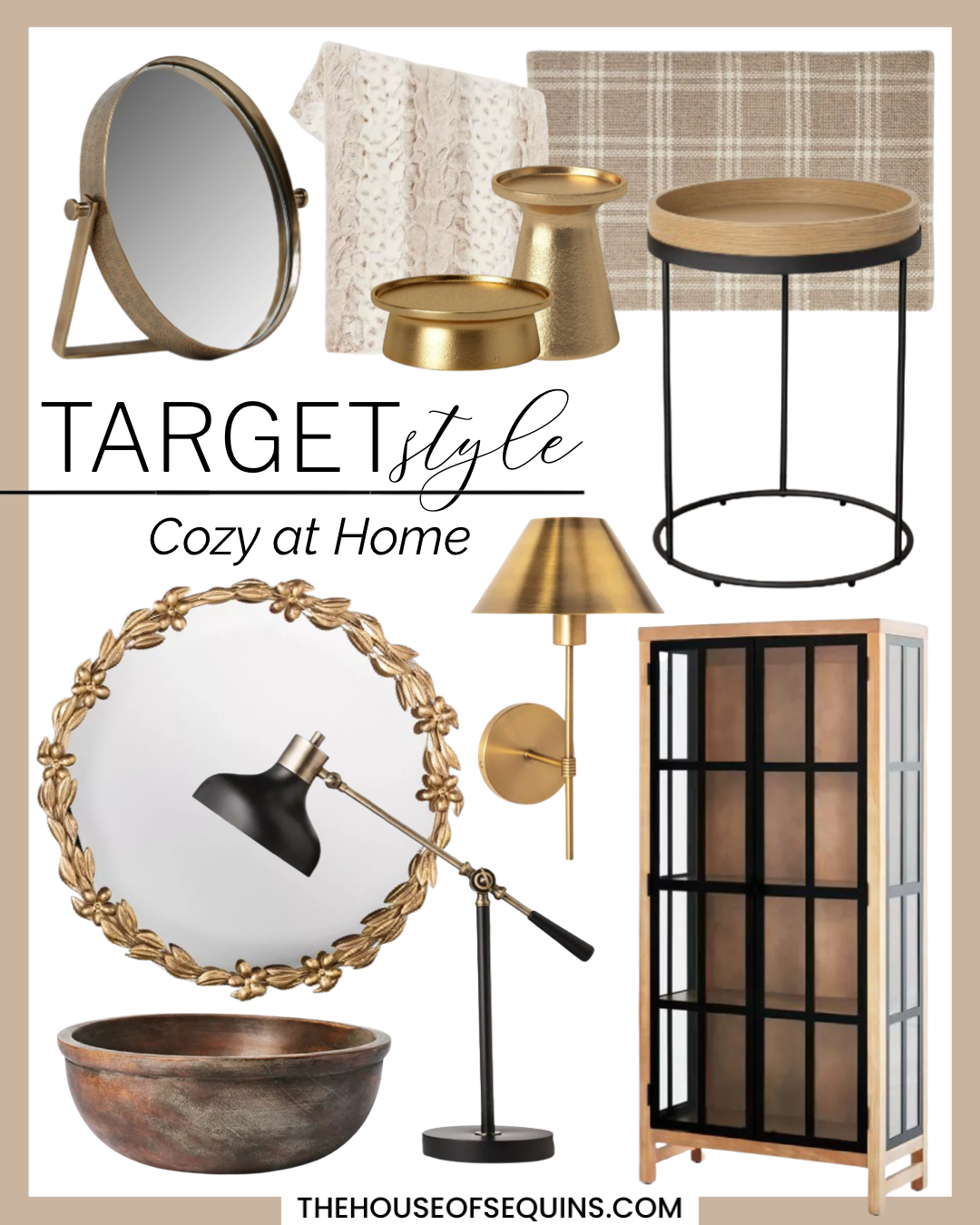 Blogger Sarah Lindner of The House of Sequins sharing Target Home decor.