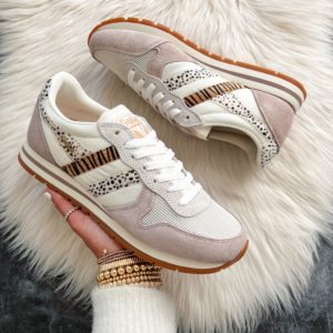 Blogger Sarah Lindner of The House of Sequins sharing new sneaker purchases.
