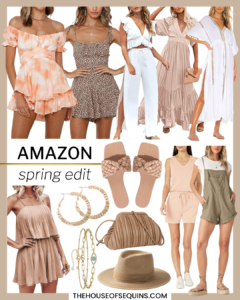 Blogger Sarah Lindner of The House of Sequins sharing Amazon Fashion spring looks.