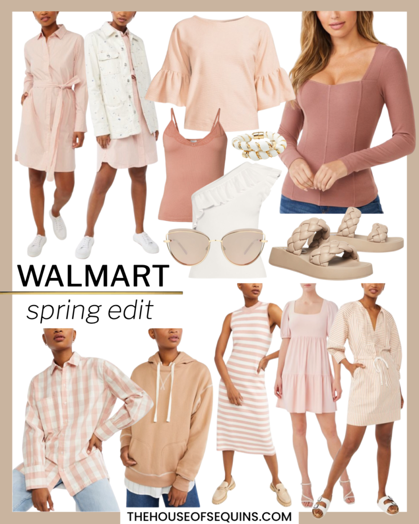 Blogger Sarah Lindner of The House of Sequins sharing Walmart Fashion spring looks.