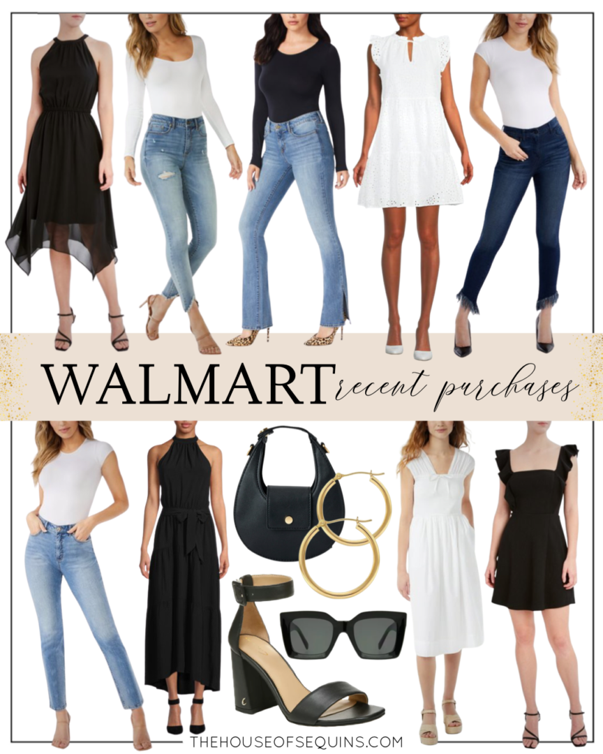 Blogger Sarah Lindner of The House of Sequins sharing Walmart Fashion.