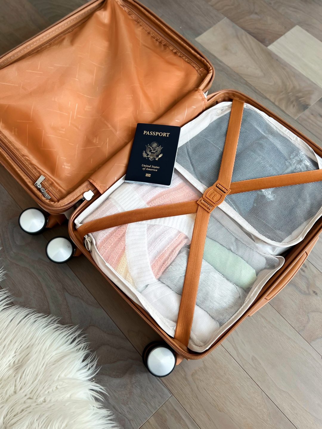 Blogger Sarah Lindner of The House of Sequins sharing travel essentials from Walmart Home.