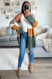 Blogger Sarah Lindner of The House of Sequins styling Walmart Fashion Fall Outfits.