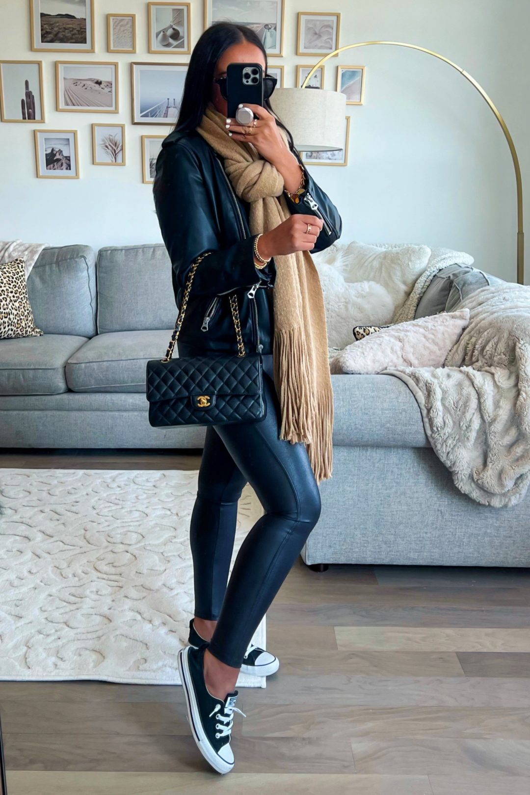 Blogger Sarah Lindner of The House of Sequins styling Walmart Fashion Fall Outfits. 