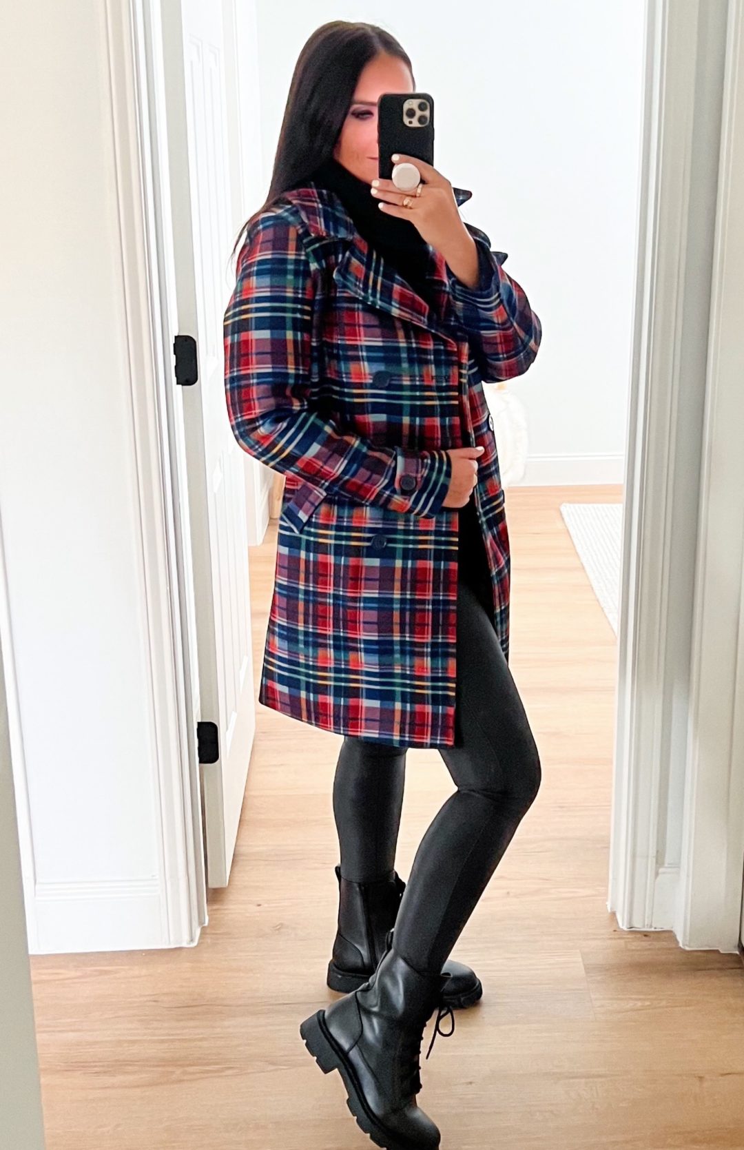 Blogger Sarah Lindner of The House of Sequins styling winter looks from Walmart Fashion.
