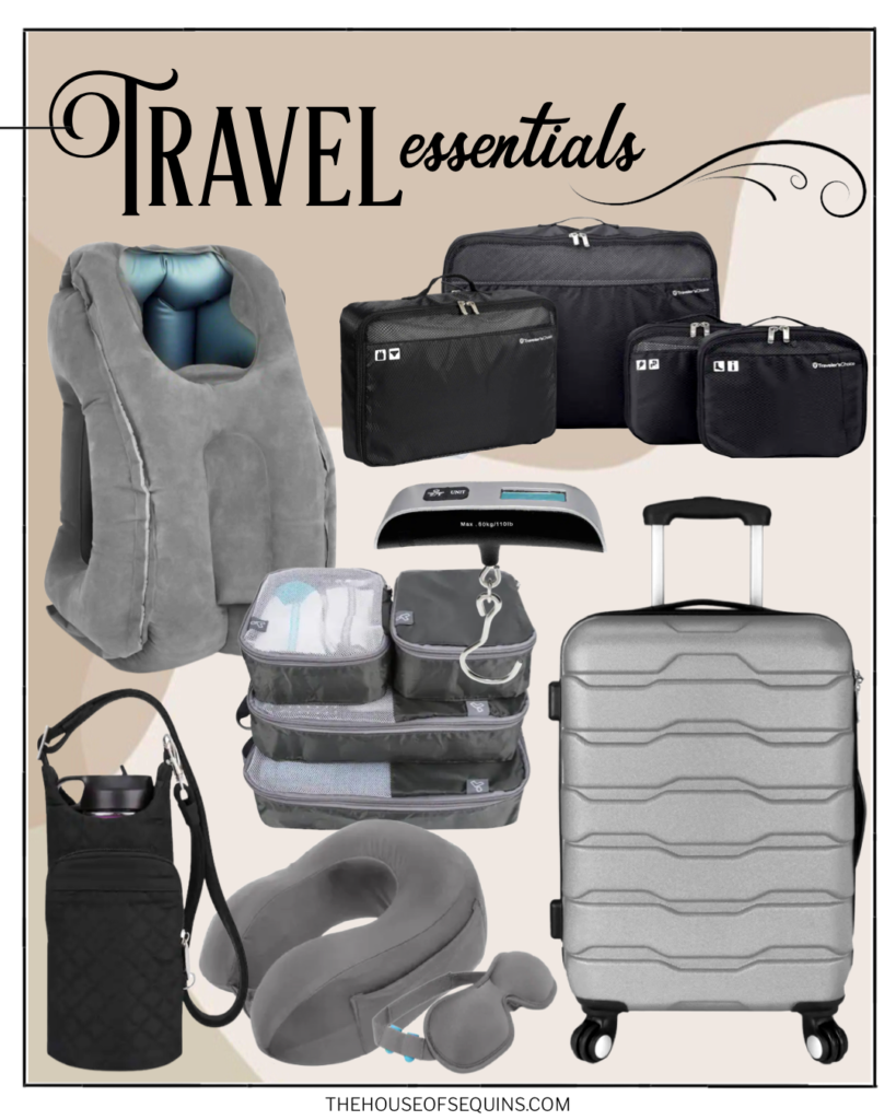 Blogger Sarah Lindner of The House of Sequins sharing travel essentials from Home Depot