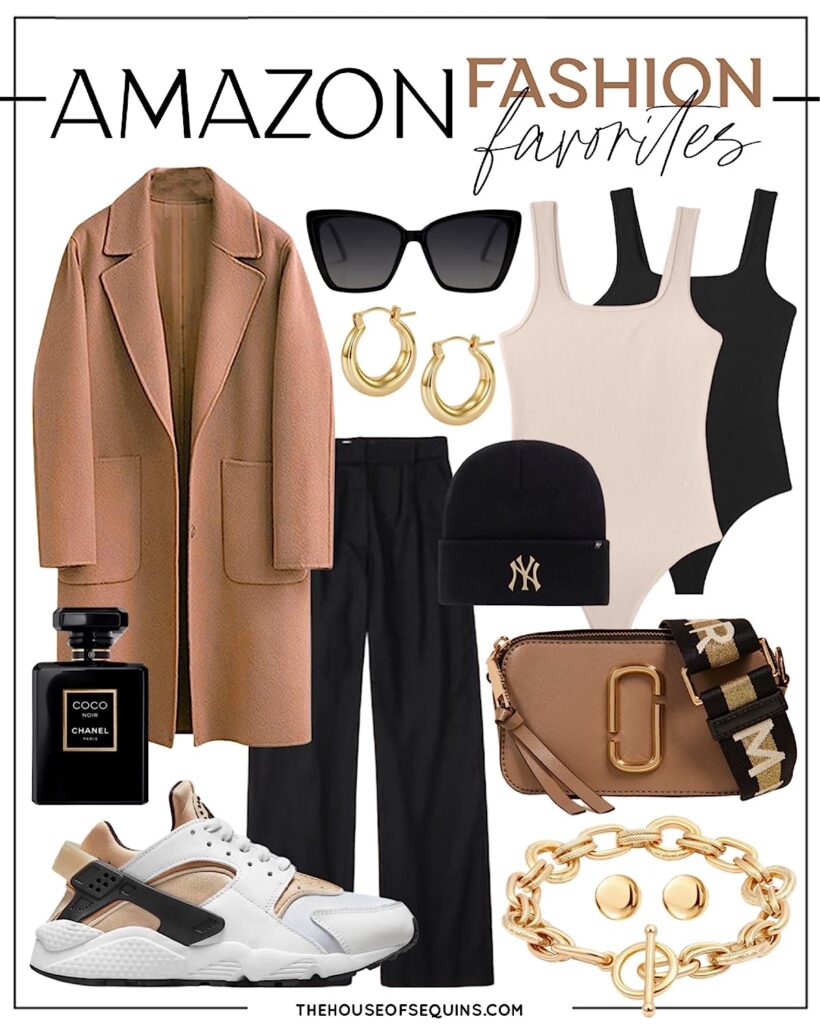 Blogger Sarah Lindner of The House of Sequins sharing Amazon Fashion favorites.
