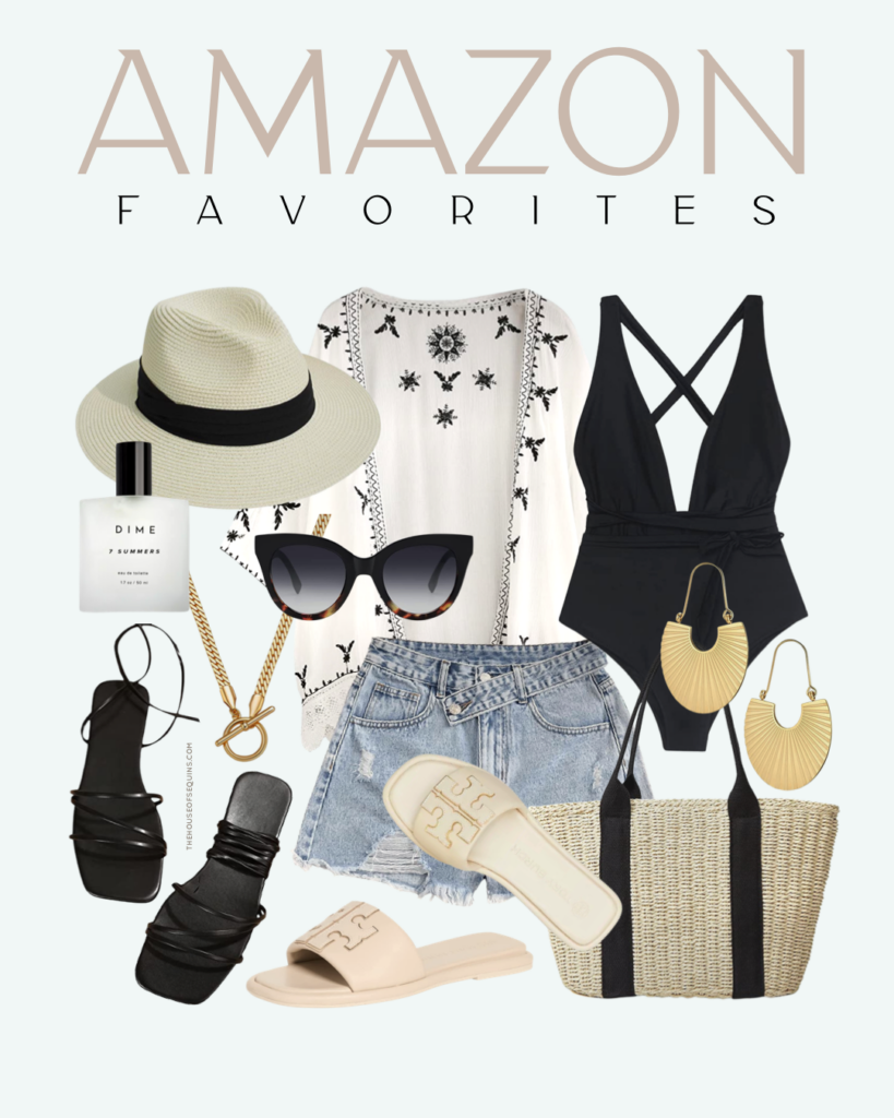Blogger Sarah Lindner of The House of Sequins sharing Amazon Outfit Inso.