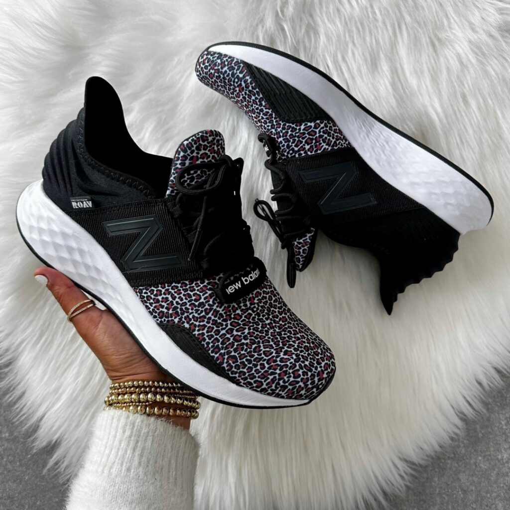 Blogger Sarah Lindner of The House of Sequins sharing a spring sneaker haul.