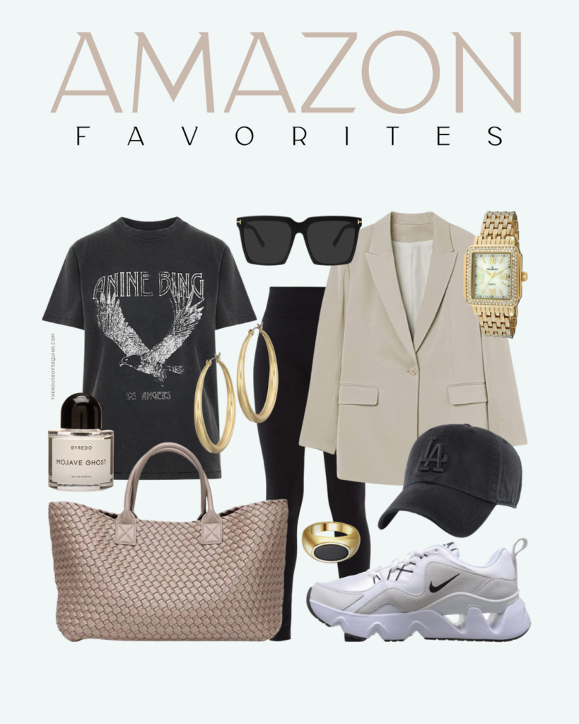 Blogger Sarah Lindner of The House of Sequins sharing Amazon Outfit Inspo.