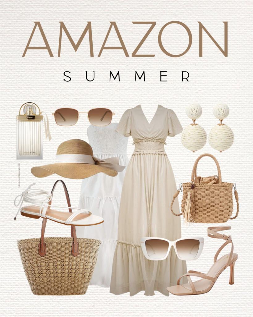 Blogger Sarah Lindner of The House of Sequins sharing Amazon summer looks.