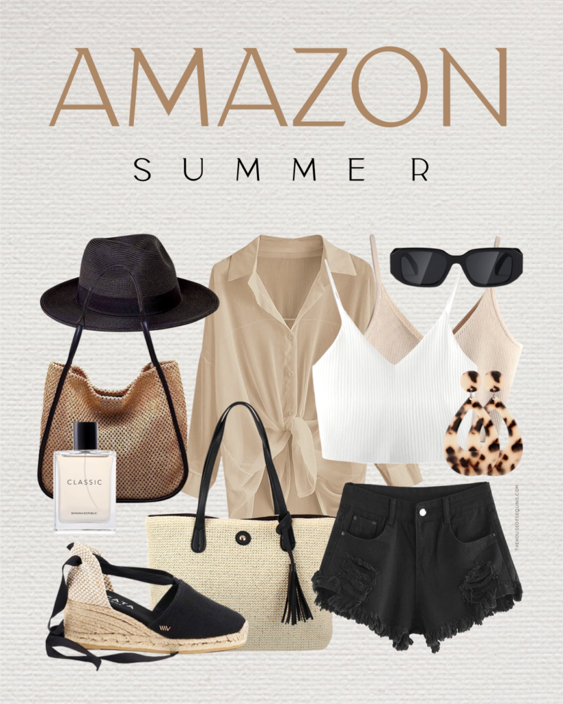 Blogger Sarah Lindner of The House of Sequins sharing Amazon summer looks.